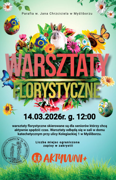Warsztaty florystyczne-  dla seniorów